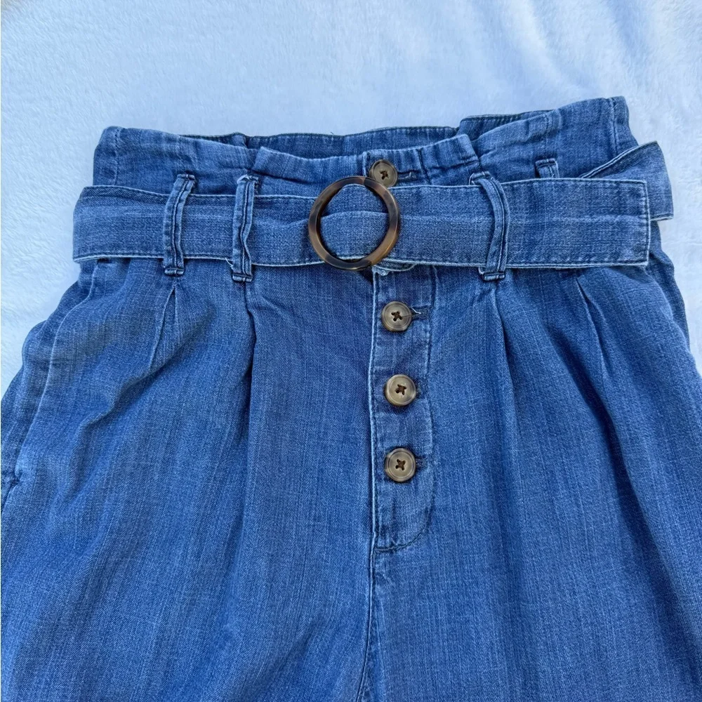 Abercrombie & Fitch Women's‎ Wide-Leg Chambray Pants Size XS – Paperbag Waist